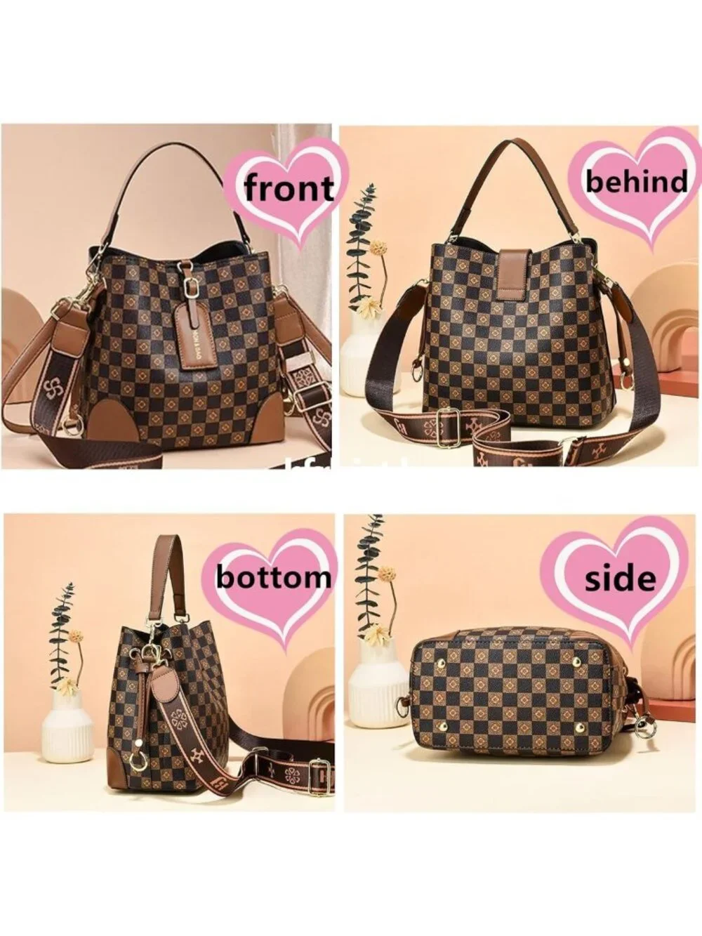 Chic Women's Hobo Satchel Tote Bag - Stylish Top Handle Bucket Purse